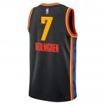 Maillot NBA Oklahoma City Thunder Chet Holmgren Nike 2024-25 City Edition Noir Swingman - Homme